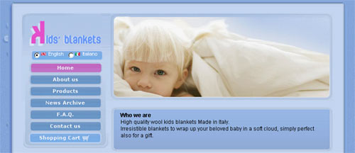 ecommerce abbigliamento moda - negozio online coperte di lusso