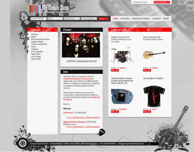 negozio online musica